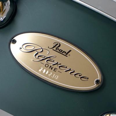 【訳あり】 Pearl パール RF1P1450S/C Reference One #816 Satin Racing Green 14×5 スネアドラム アウトレット エンブレム