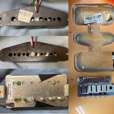 【中古】 Fender USA フェンダー American Deluxe Stratocaster HSS Mod. Sunset Metallic 2012年製 ストラトキャスター エレキギター EVHピックアップ搭載 ピックアップ