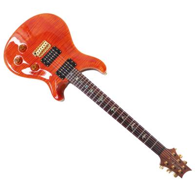 【中古】 エレキギター PRS Custom24 Artist Package ORANGE 2003年製 ポールリードスミス Paul Reed Smith Wide Thinネック 本体画像 斜め