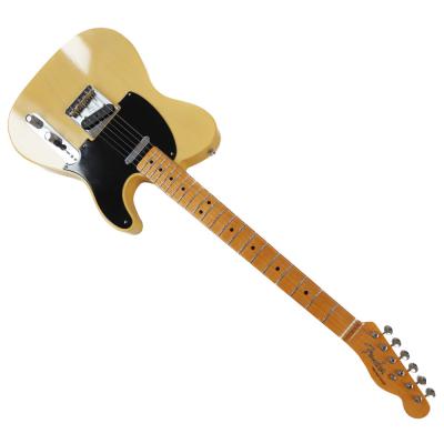 【中古】 Fender フェンダー Custom Shop Limited Edition 70th Anniversary Broadcaster Faded Nocaster Blonde 2020年製 エレキギター 本体画像 斜め