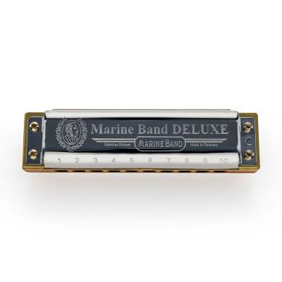 HOHNER ホーナー Marine Band Deluxe 2005P B 10ホールハーモニカ ブルースハープ トップ画像