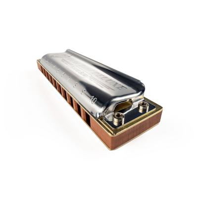 HOHNER ホーナー Marine Band Deluxe 2005P B 10ホールハーモニカ ブルースハープ 斜めアングル画像