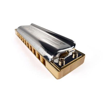 HOHNER ホーナー Marine Band Crossover 2009P A 10ホールハーモニカ ブルースハープ 斜めアングル画像