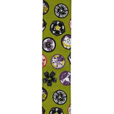 ARIA アリア SPS-2400Cq GR ネコ柄 ギターストラップ 柄