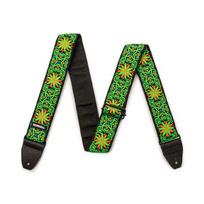 JIM DUNLOP ジムダンロップ JH26 Jimi Hendrix Fillmore Blacklight Strap GREEN ギターストラップ