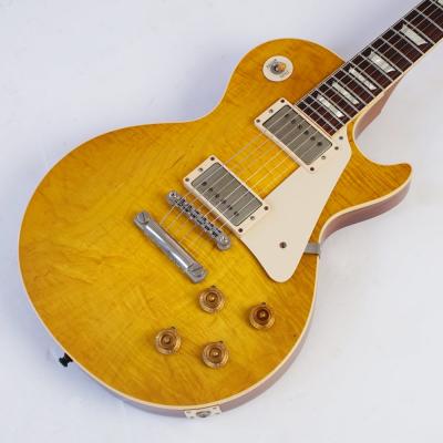 【中古】 エレキギター Gibson Custom Shop Historic Collection 1959 Les Paul Reissue Lemon Burst 2013年製 Mod. Grey Tigerコンデンサー装着済 3.98kg ギブソン レスポール トップ
