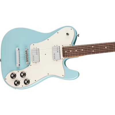 Fender フェンダー Kingfish Delta Day Telecaster Deluxe Rosewood Fingerboard Daphne Blue エレキギター トップ