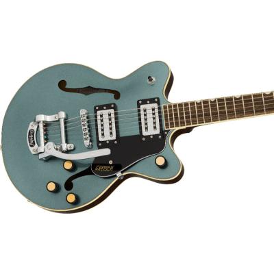 GRETSCH グレッチ G2655T Streamliner Center Block Jr. Double-Cut with Bigsby GNMTL エレキギター セミアコースティックギター ボディ斜めアングル画像