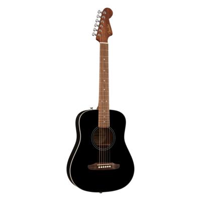 Fender フェンダー California Standard Redondo Mini with Bag Black アコースティックギター 斜めアングル画像
