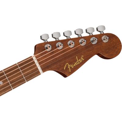 Fender フェンダー California Standard Redondo Mini with Bag Natural Sapele アコースティックギター ヘッド画像