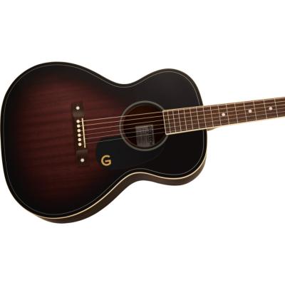 GRETSCH グレッチ Jim Dandy Concert Deep Cherry Burst アコースティックギター ボディ斜めアングル画像