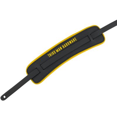 Fender フェンダー Fender x Third Man Hardware Leather Strap Black/Yellow ギターストラップ サブ画像