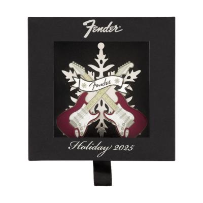 Fender フェンダー Fender 2025 Ornament シリアルナンバー入り スノーフレーク型オーナメント ボックス画像