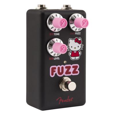 Fender フェンダー x Hello Kitty Black Fuzz Pedal ファズ ギターエフェクター 左サイド画像