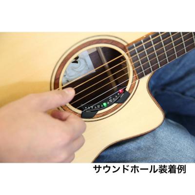 MORRIS モーリス ST-1 Soundhole Tuner アコースティックギター専用チューナー サウンドホールチューナー サウンドホール装着例画像