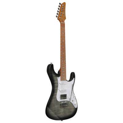 IBANEZ アイバニーズ AZ22S1F-TKS Transparent Black Sunburst エレキギター 斜めアングル画像