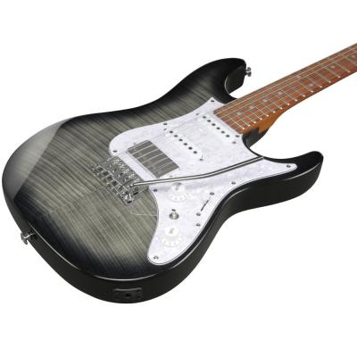 IBANEZ アイバニーズ AZ22S1F-TKS Transparent Black Sunburst エレキギター ボディ斜めアングル画像