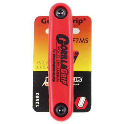 BONDHUS ボンダス HF7MS 12592 GorillaGrip Fold Ups ゴリラグリップ ナイフ型ツール 6角レンチ ミリ