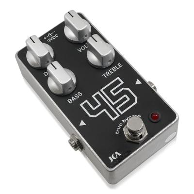 JCA Pedals ジェイシーエーペダルズ 45 PEDAL オーバードライブ ギターエフェクター 斜めアングル画像