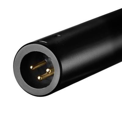 マイク AUDIX OMX-M ボーカル用ダイナミックマイク Mid-Tight マイクスタンドに設置したボーカル向き コネクタ画像