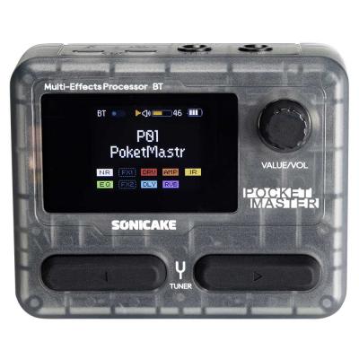 ソニケーキ Sonicake Pocket Master QME-10TBK クリアブラック マルチエフェクター