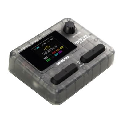 ソニケーキ Sonicake Pocket Master QME-10TBK クリアブラック マルチエフェクター 斜めアングル画像