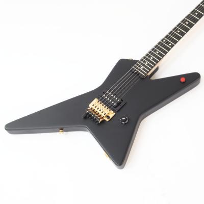 【訳あり】 EVH Limited Edition Star Ebony Fingerboard Stealth Black with Gold Hardware エレキギター アウトレット ボディトップ