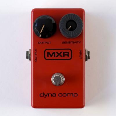 【中古】コンプレッサー エフェクター MXR DYNA COMP Block Logo 1980年製 ダイナコンプ ギターエフェクター 正面
