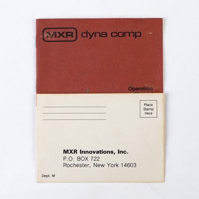 【中古】コンプレッサー エフェクター MXR DYNA COMP Block Logo 1980年製 ダイナコンプ ギターエフェクター 付属品