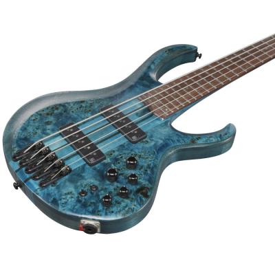 IBANEZ アイバニーズ BTB945-COL Cosmic Blue Low Gloss 5弦エレキベース ボディ斜めアングル画像