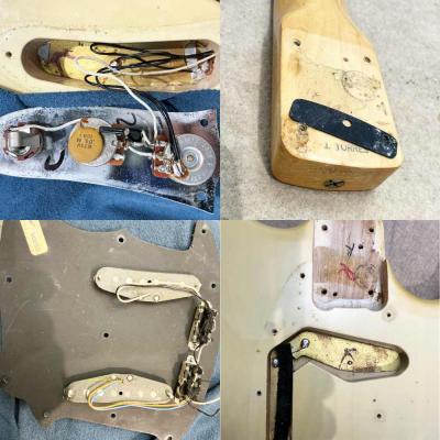 【中古】FENDER フェンダー Mustang Blonde ムスタング 1978年製 エレキギター 内部