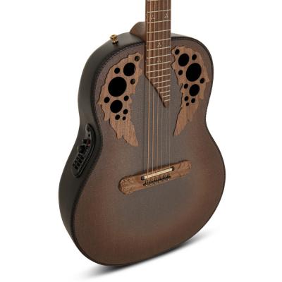 OVATION オベーション Adamas 1687GT-9 Deep Non-Cutaway Reverse Brown Burst エレクトリックアコースティックギター ボディ画像
