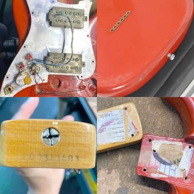 【中古】Fender フェンダー Lead III Morocco Red 1982年製 エレキギター 内部