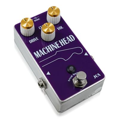 JCA Pedals ジェイシーエーペダルズ MACHINE HEAD Purple Edition オーバードライブ ギターエフェクター 斜めアングル画像