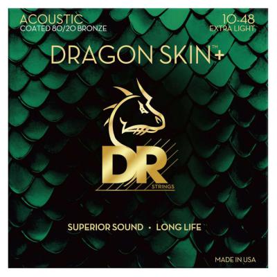 DR DRAGON SKIN+ 80/20 Bronze DA8-10 EXTRA LIGHT 極薄コーディング アコースティックギター弦