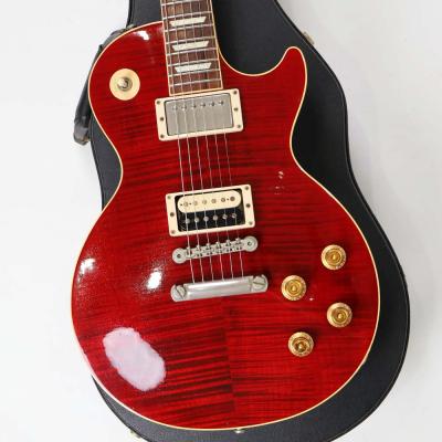 【中古】 エレキギター Gibson Custom Shop Les Paul Class5 Cranberry Mod. 2001年製 リアピックアップ交換 ギブソン レスポール クラス5 クランベリー(シースルーレッド) ボディバック画像