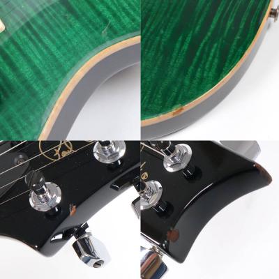 【中古】 エレキギター PRS Custom 24 Emerald Green 10Top Bird 白濁あり ケース欠品 2002年製 ポールルードスミス カスタム24 Paul Reed Smith ボディ傷