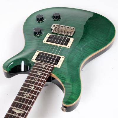 【中古】 エレキギター PRS Custom 24 Emerald Green 10Top Bird 白濁あり ケース欠品 2002年製 ポールルードスミス カスタム24 Paul Reed Smith ネックジョイント側