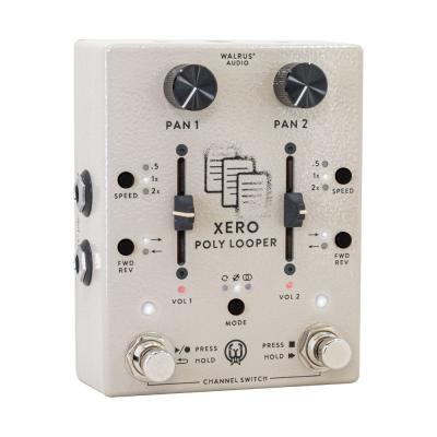 WALRUS AUDIO ウォルラスオーディオ WAL-XPL #C Xero Polylooper Cream デュアルチャンネル ルーパー エフェクター 左斜めアングル画像