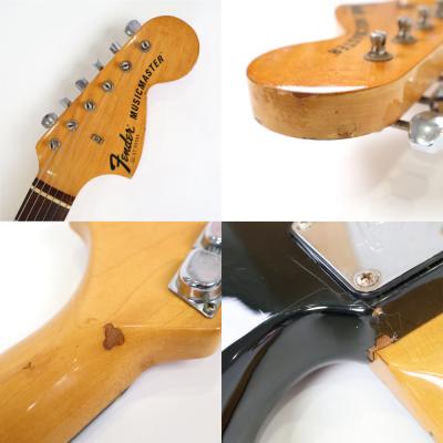 【中古】フェンダー ミュージックマスター Fender Musicmaster Black 1977年製 ヴィンテージ エレキギター 詳細画像