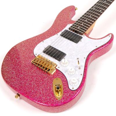 【中古】 エレキギター ESP SNAPPER-7 Ohmura Custom Twinkle Pink with EMG 大村孝佳氏モデル 7弦 EMG ツインクルピンク トップ