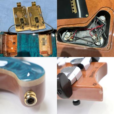 【中古】 エレキギター PRS Custom 22 Trem Blue Matteo Brazilian Limited Edition 10Top Quilt 2003年製 白濁あり Paul Reed Smith BZF ハカランダ指板 ポールリードスミス 詳細画像