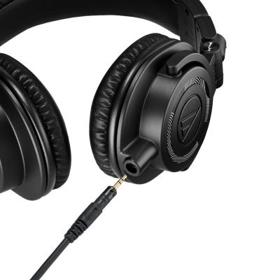 AUDIO-TECHNICA オーディオテクニカ ATH-M50x ENSO プロフェッショナルモニターヘッドホン 密閉ダイナミック型 オーテク コード差し口画像