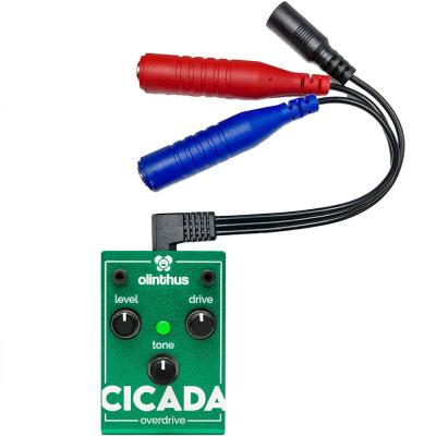 エフェクター Olinthus CICADA 超小型エフェクター オーバードライブ Over Drive オリンタス シカーダ 付属ケーブル画像