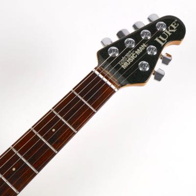 【中古】 エレキギター MUSIC MAN LUKE Black Sparkle Mod. Sustainer搭載 2002年製 ルカサーサイン入り Steve Lukather Signature ミュージックマン ルーク スティーブ・ルカサーモデル ヘッド