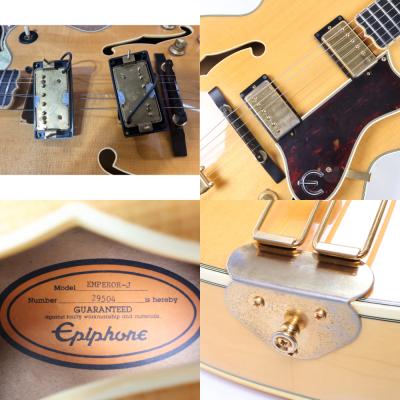 【中古】 エレキギター フルアコースティックギター EPIPHONE EMPEROR-J NAT 1992年 日本製 エピフォン エンペラー 詳細画像