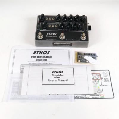 【中古】Custom Tones Ethos Overdrive Classic オーバードライブ プリアンプ ギターエフェクター 付属品