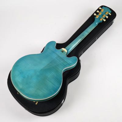 【中古】 Seventy Seven Guitars セブンティセブン ギターズ EXRUBATO-CTM-JT Aquamarine Blue 2023年製 Japan Tune-upシリーズ セミアコースティックギター エレキギター 背面