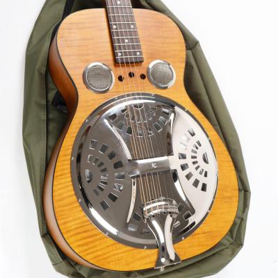 【中古】 アコースティックギター Epiphone Dobro Hound Dog Deluxe Roundneck Vintage Brown 2014年製 Resonator Guitar レゾネーターギター エピフォン ドブロ ハウンドドッグ ボディ画像