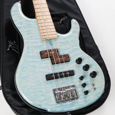 【中古】 dragonfly ドラゴンフライ CPS-5 CUSTOM QUILTED MAPLE 5A / ALDER TRANS LIGHT BLUE GROSS 4弦エレキベース ボディ画像